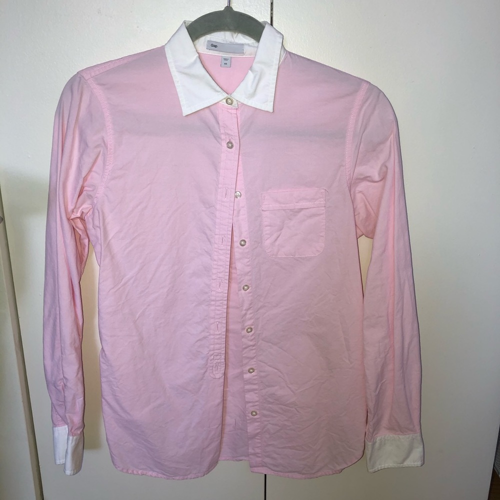 Button Down Collared Blouse - image 1
